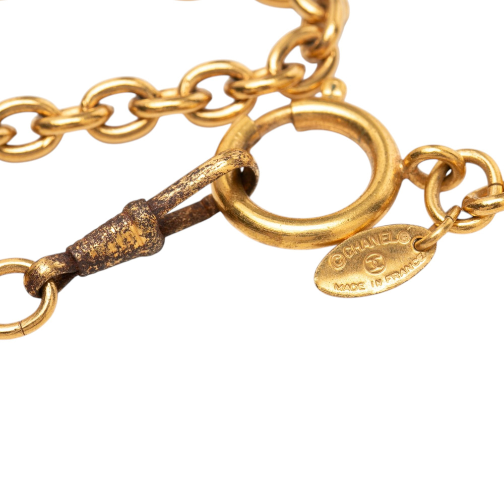 Pre-Loved Chanel Gold Plated Leo Lion Sun Medallion Necklace - Picture 6 of 7